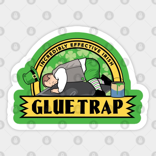 Irish Glue Trap Sticker by Gimmickbydesign